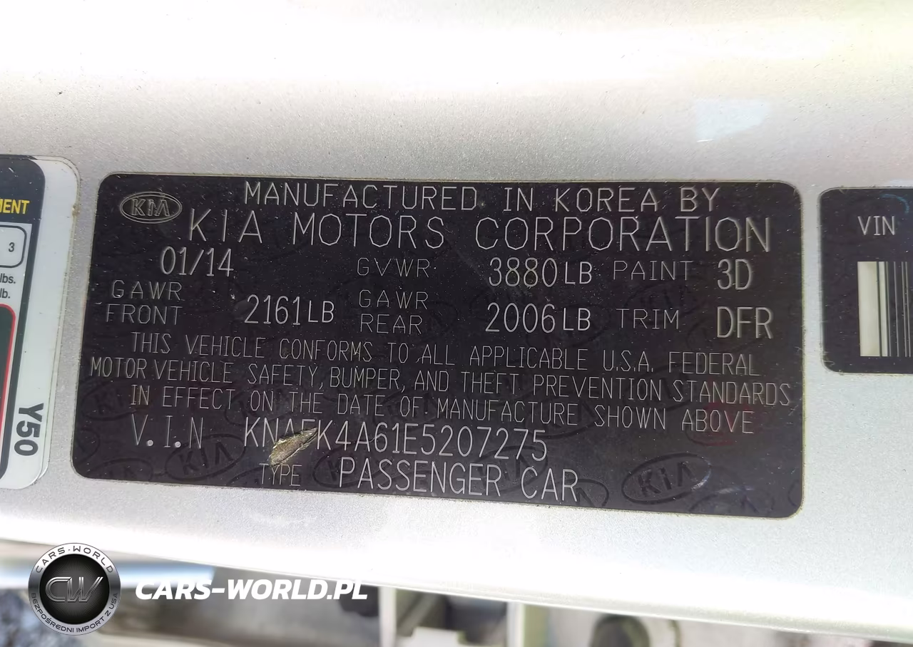 2014 Kia Forte Lx VIN:KNAFK4A61E5207275 - 9