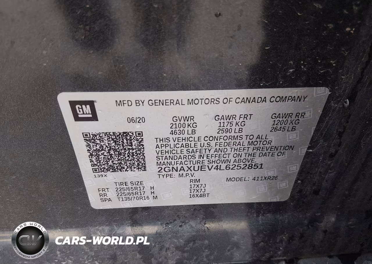 2020 Chevrolet Equinox Awd Lt 1.5L Turbo VIN:2GNAXUEV4L6252851 - 9