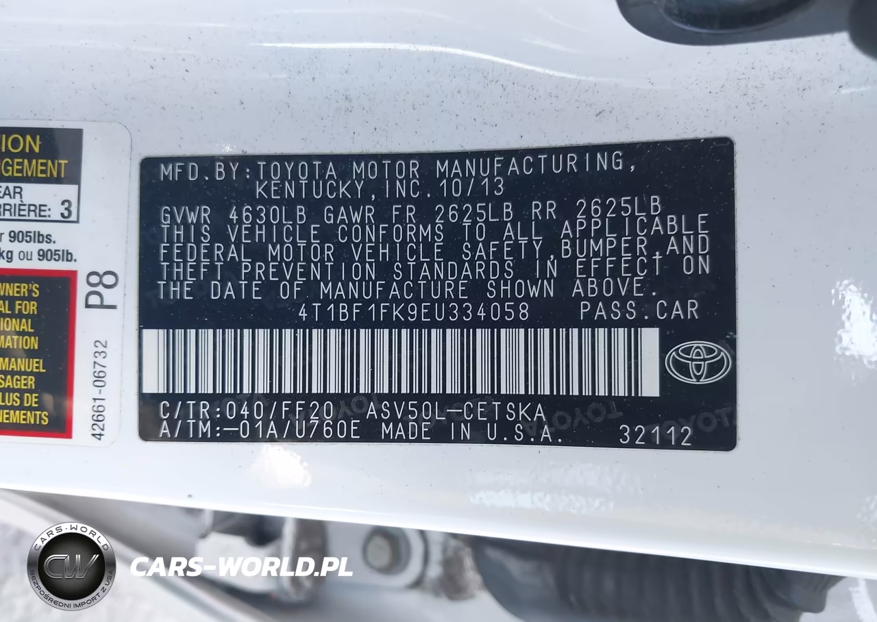 2014 Toyota Camry Se Sport VIN:4T1BF1FK9EU334058 - 9