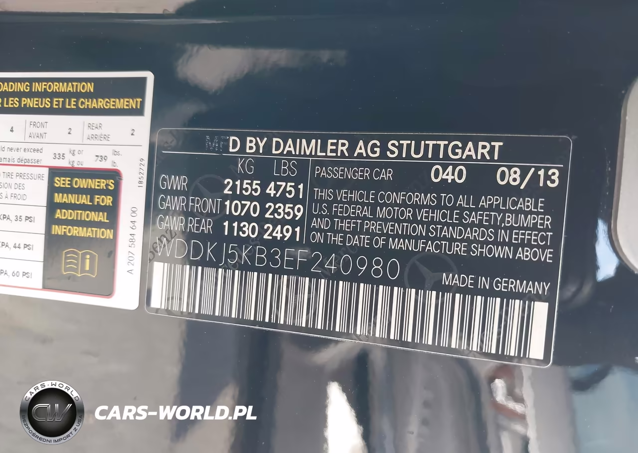 2014 Mercedes-Benz E 350 VIN:WDDKJ5KB3EF240980 - 9