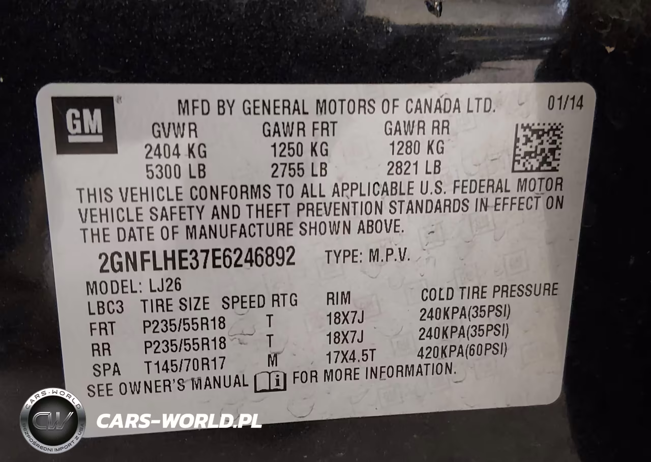 2014 Chevrolet Equinox Ltz VIN:2GNFLHE37E6246892 - 9