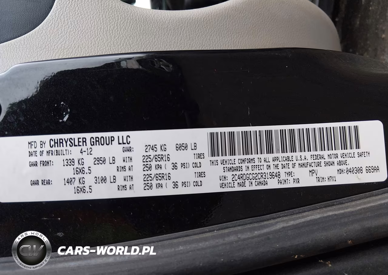 2012 Dodge Grand Caravan Sxt VIN:2C4RDGCG2CR319648 - 9