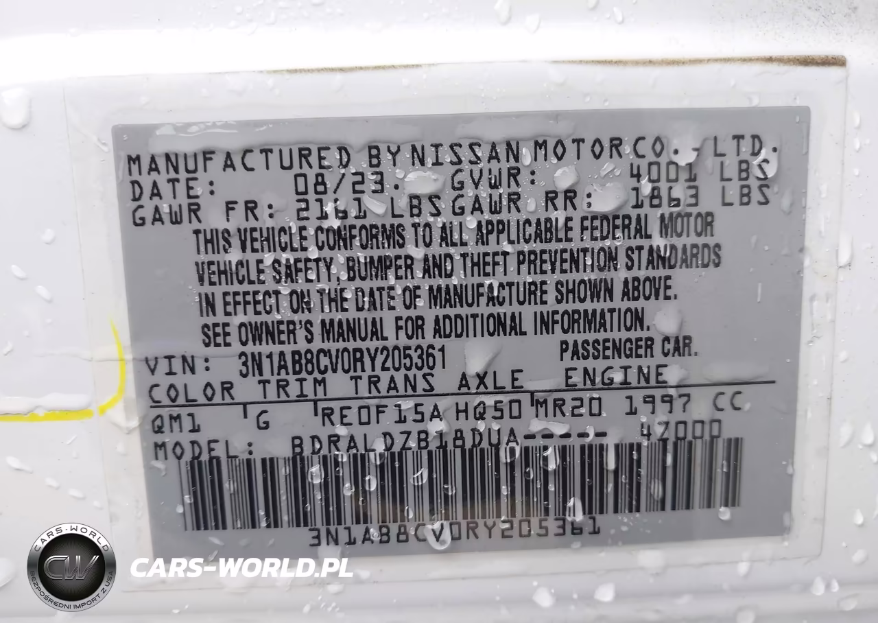 2024 Nissan Sentra Sv Xtronic Cvt VIN:3N1AB8CV0RY205361 - 9