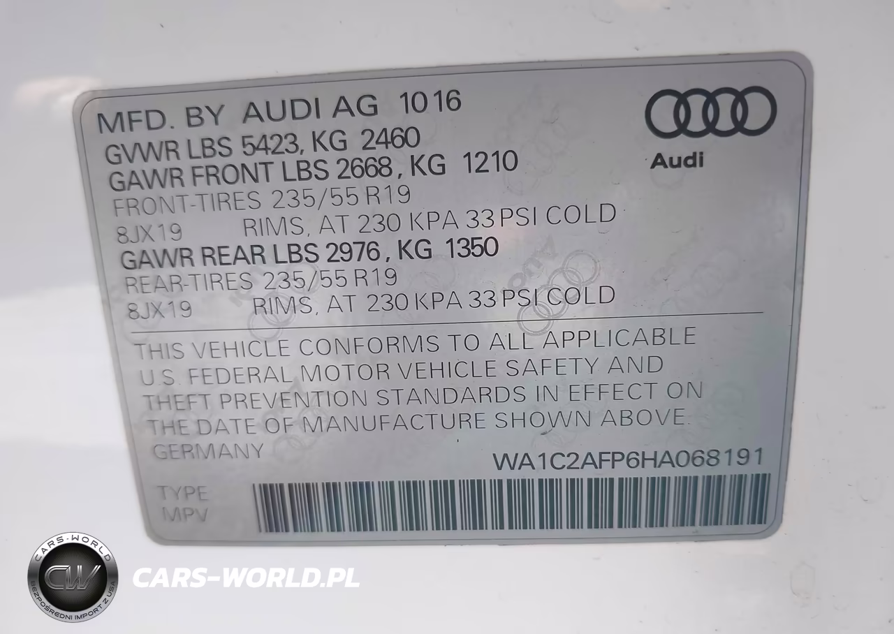 2017 Audi Q5 2.0T Premium VIN:WA1C2AFP6HA068191 - 9