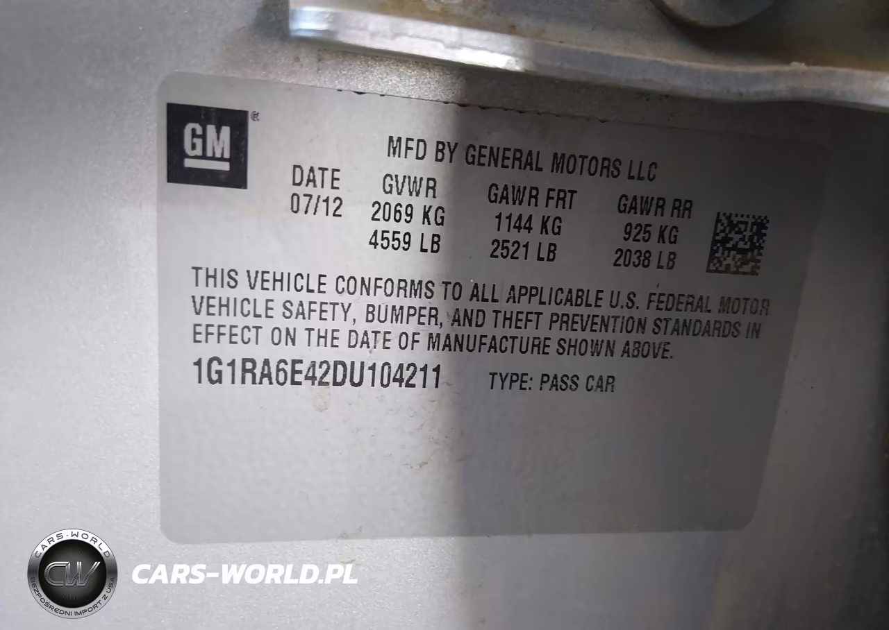 2013 Chevrolet Volt VIN:1G1RA6E42DU104211 - 9