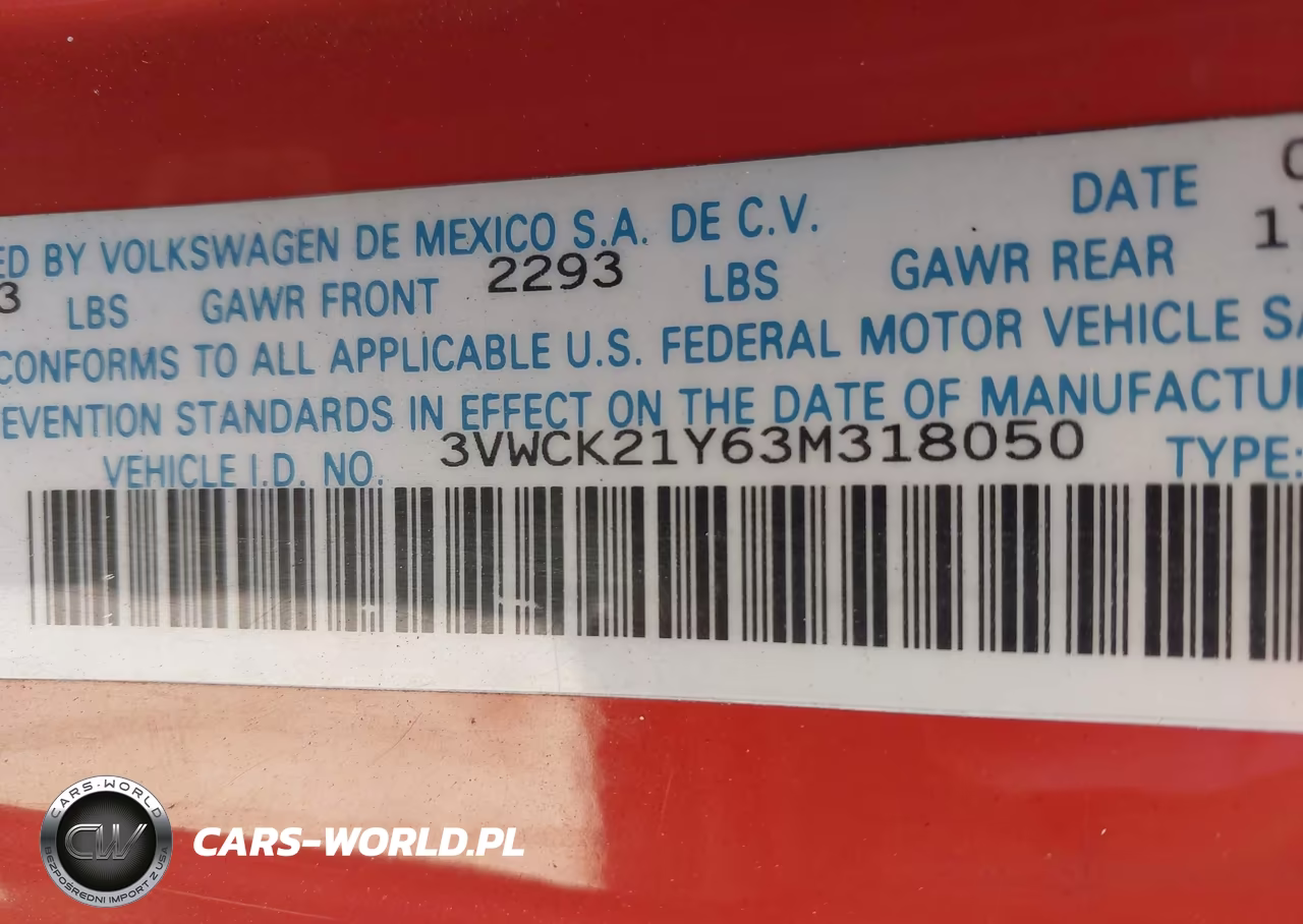 2003 Volkswagen New Beetle Gls VIN:3VWCK21Y63M318050 - 9