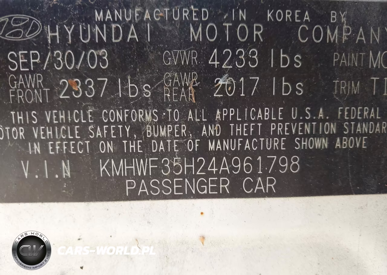 2004 Hyundai Sonata Gls-Lx VIN:KMHWF35H24A961798 - 9