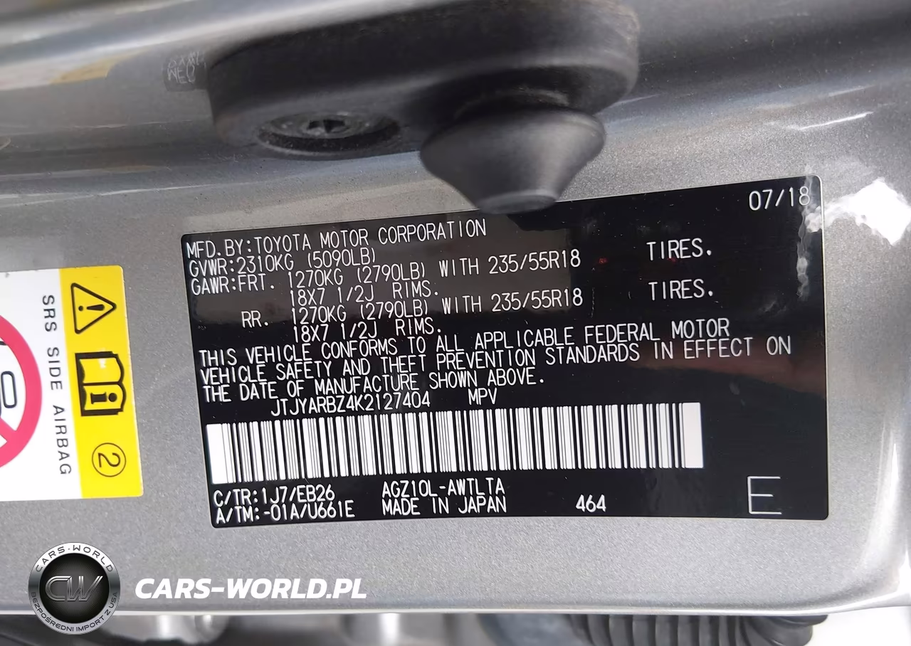 2019 Lexus Nx 300 F Sport VIN:JTJYARBZ4K2127404 - 9