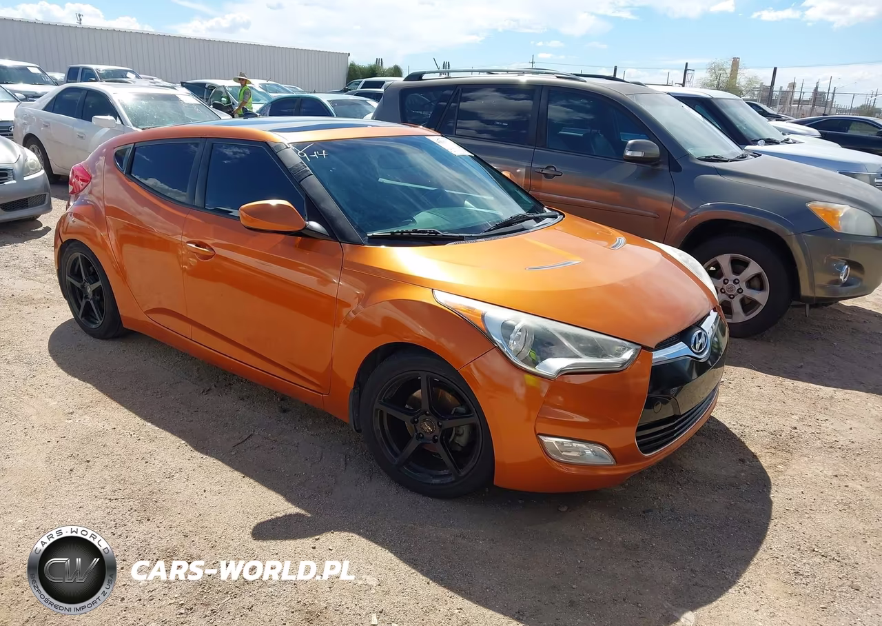 2013 Hyundai Veloster Base W-Black VIN:KMHTC6AD5DU102414 - 1
