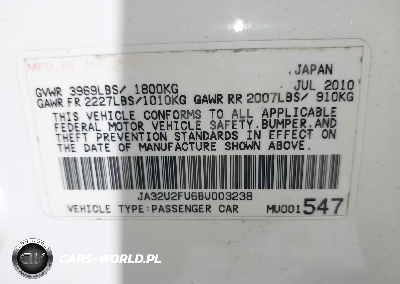 2011 Mitsubishi Lancer Es VIN:JA32U2FU6BU003238 - 9