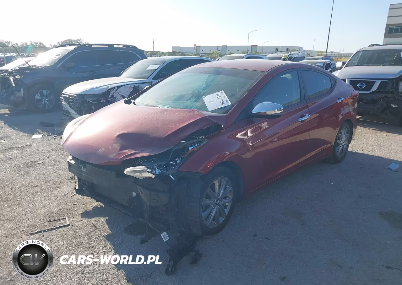 2014 Hyundai Elantra Se VIN:5NPDH4AE8EH539343 - 2