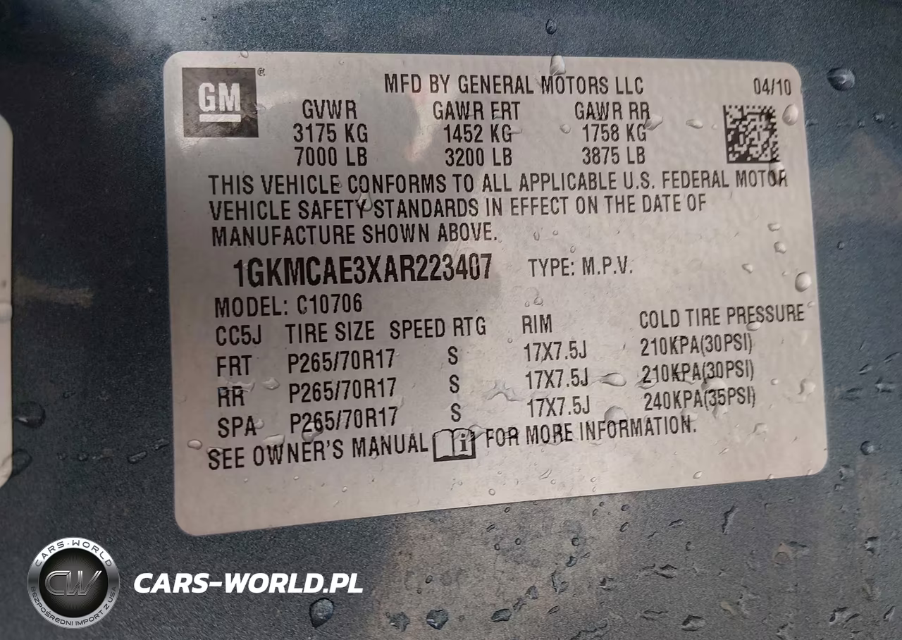 2010 GMC Yukon Sle VIN:1GKMCAE3XAR223407 - 9