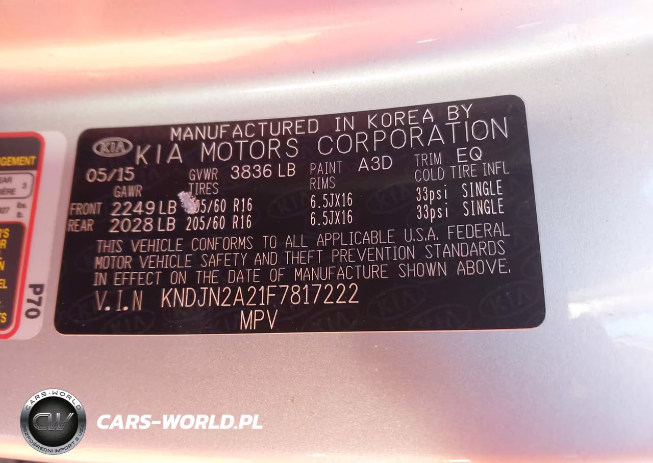 2015 Kia Soul VIN:KNDJN2A21F7817222 - 9