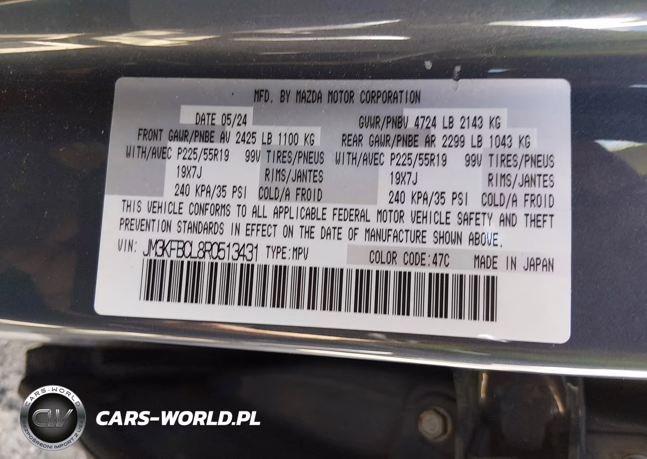 2024 Mazda Cx-5 2.5 S Carbon Edition VIN:JM3KFBCL8R0513431 - 9