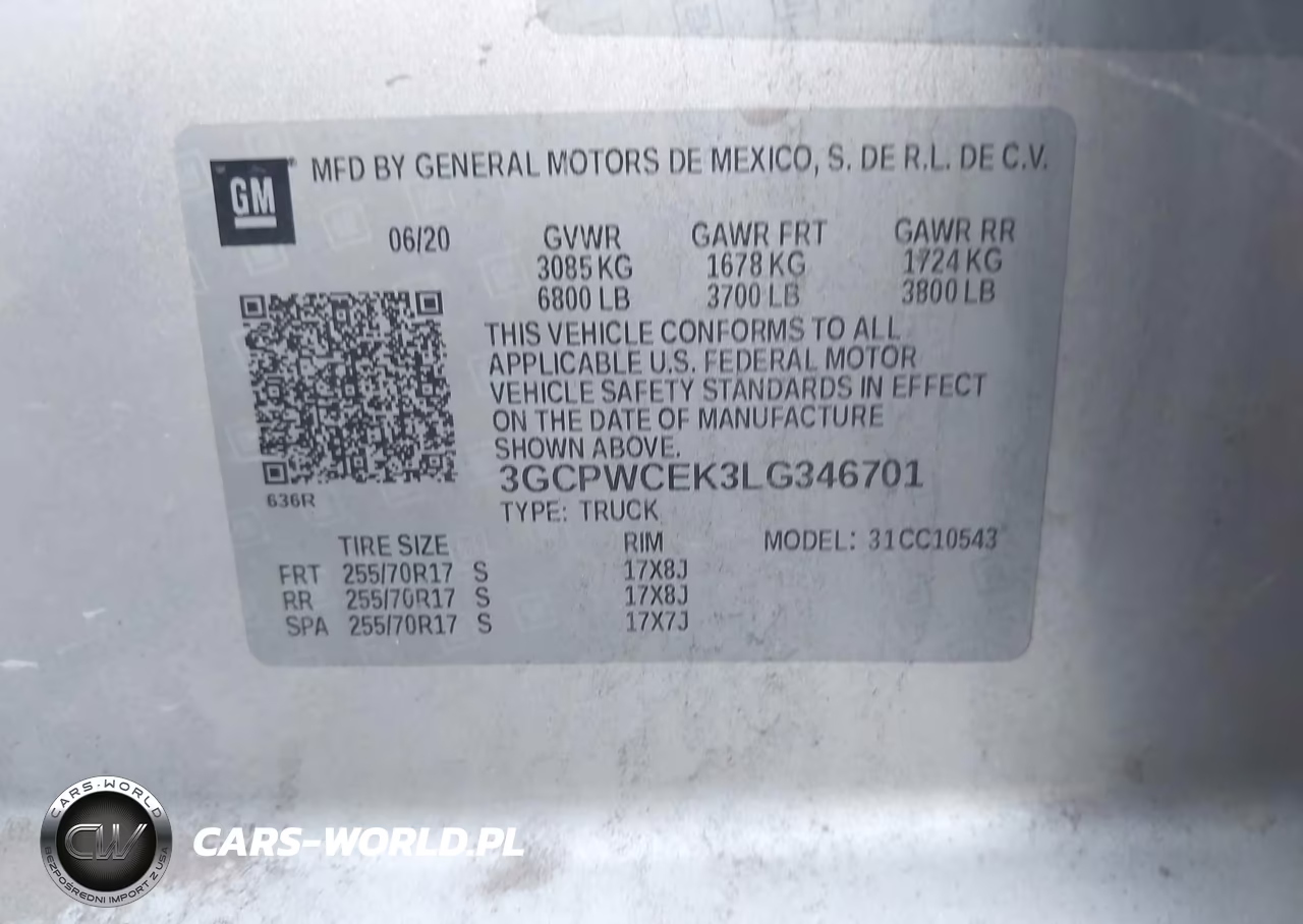 2020 Chevrolet Silverado 1500 2Wd Short Bed Lt VIN:3GCPWCEK3LG346701 - 9