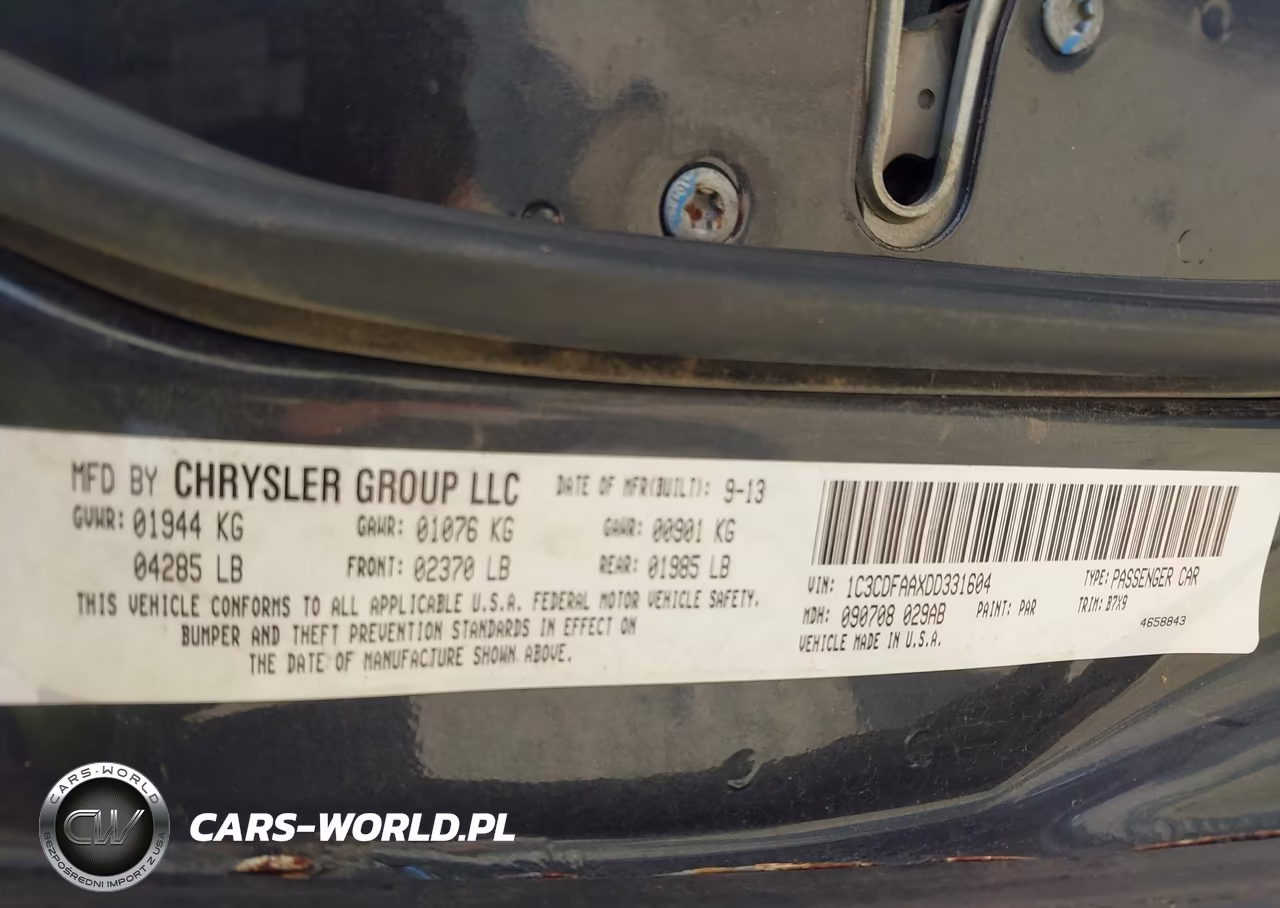 2013 Dodge Dart Se VIN:1C3CDFAAXDD331604 - 9