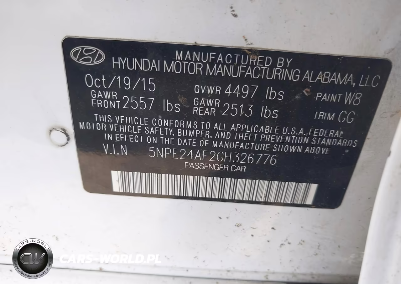 2016 Hyundai Sonata Se VIN:5NPE24AF2GH326776 - 9