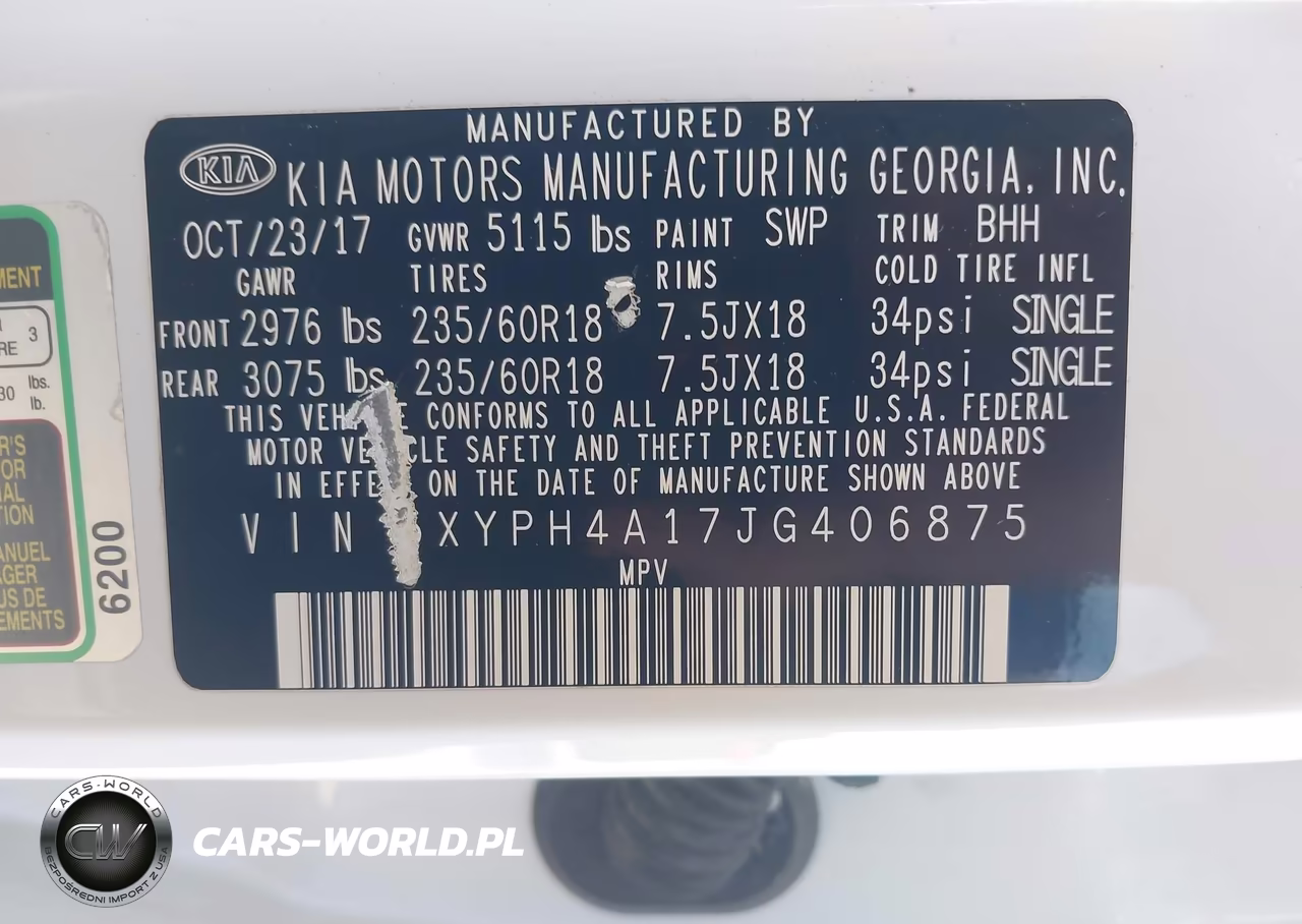 2018 Kia Sorento 2.0T Ex VIN:5XYPH4A17JG406875 - 9