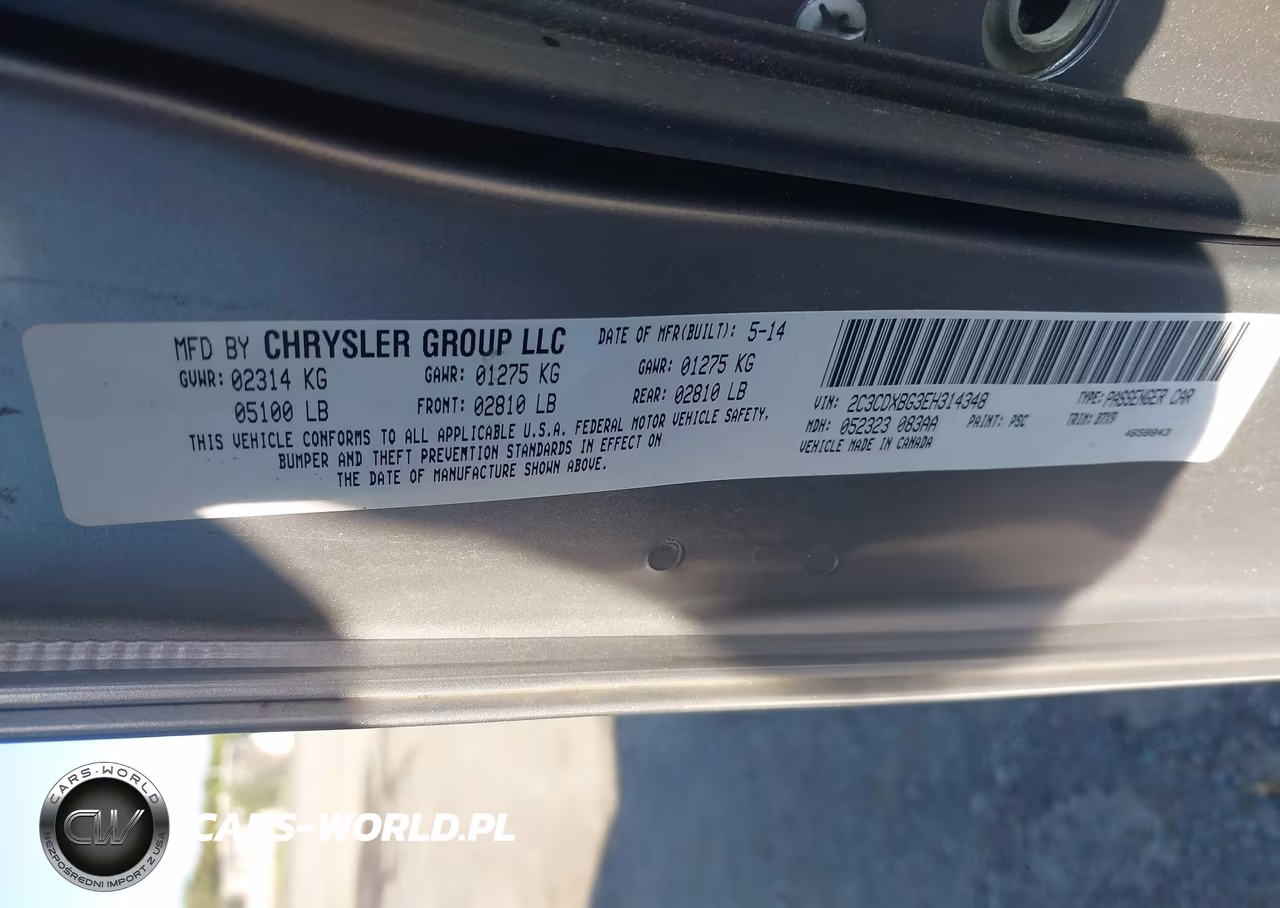 2014 Dodge Charger Se VIN:2C3CDXBG3EH314348 - 9