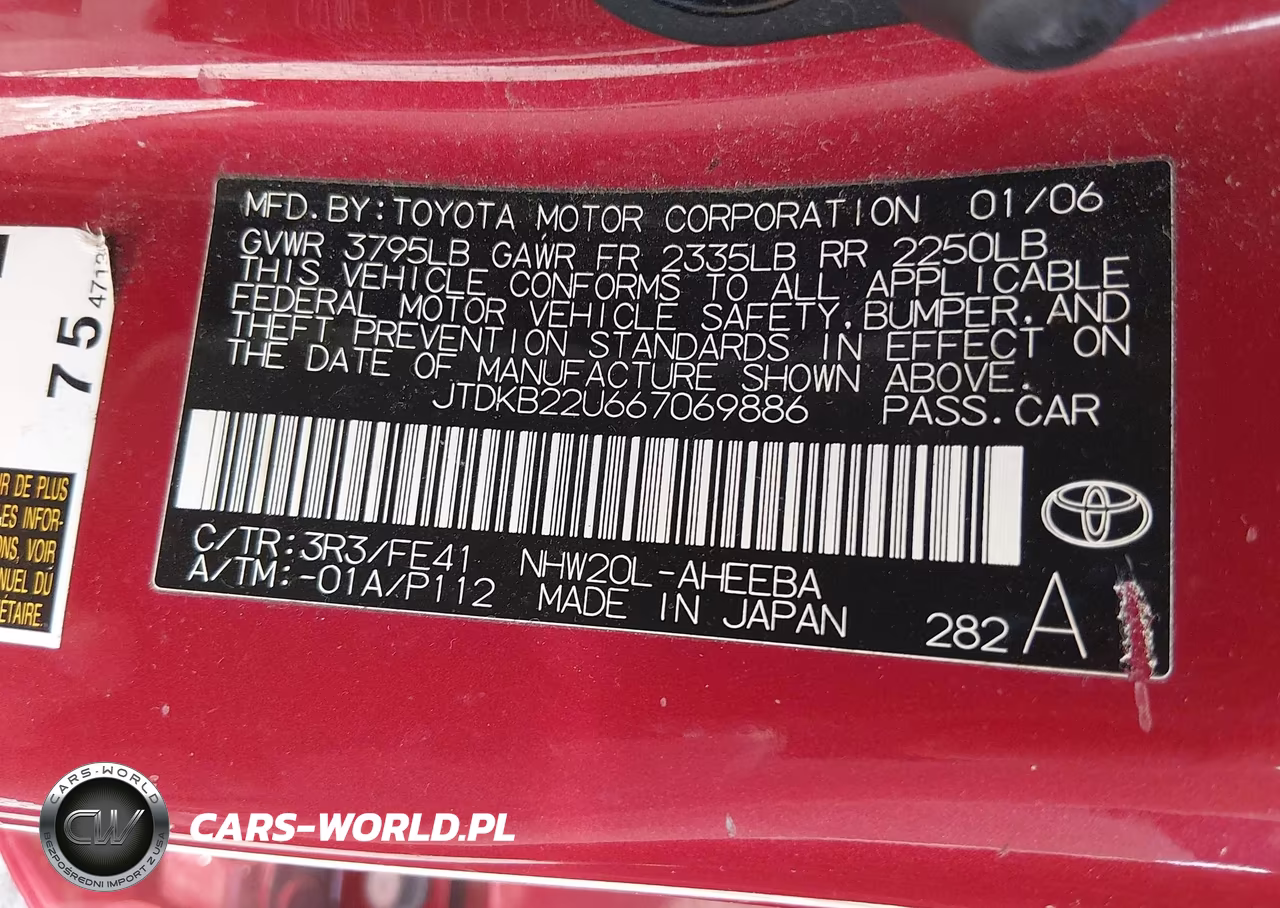 2006 Toyota Prius VIN:JTDKB22U667069886 - 9