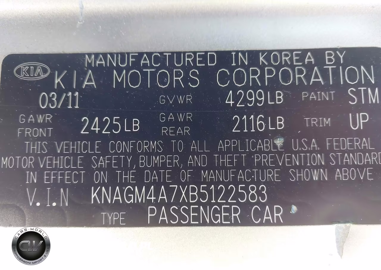 2011 Kia Optima Lx VIN:KNAGM4A7XB5122583 - 9