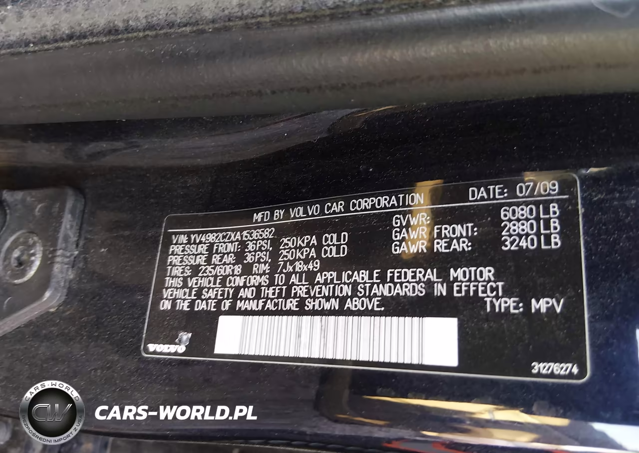 2010 Volvo Xc90 3.2 VIN:YV4982CZXA1536582 - 9