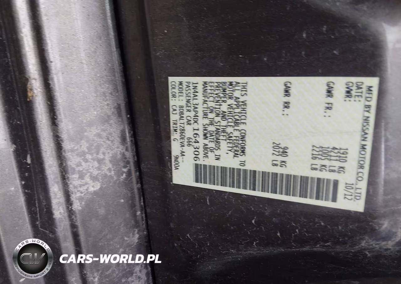 2013 Nissan Altima 2.5 Sv VIN:1N4AL3AP4DC164306 - 9