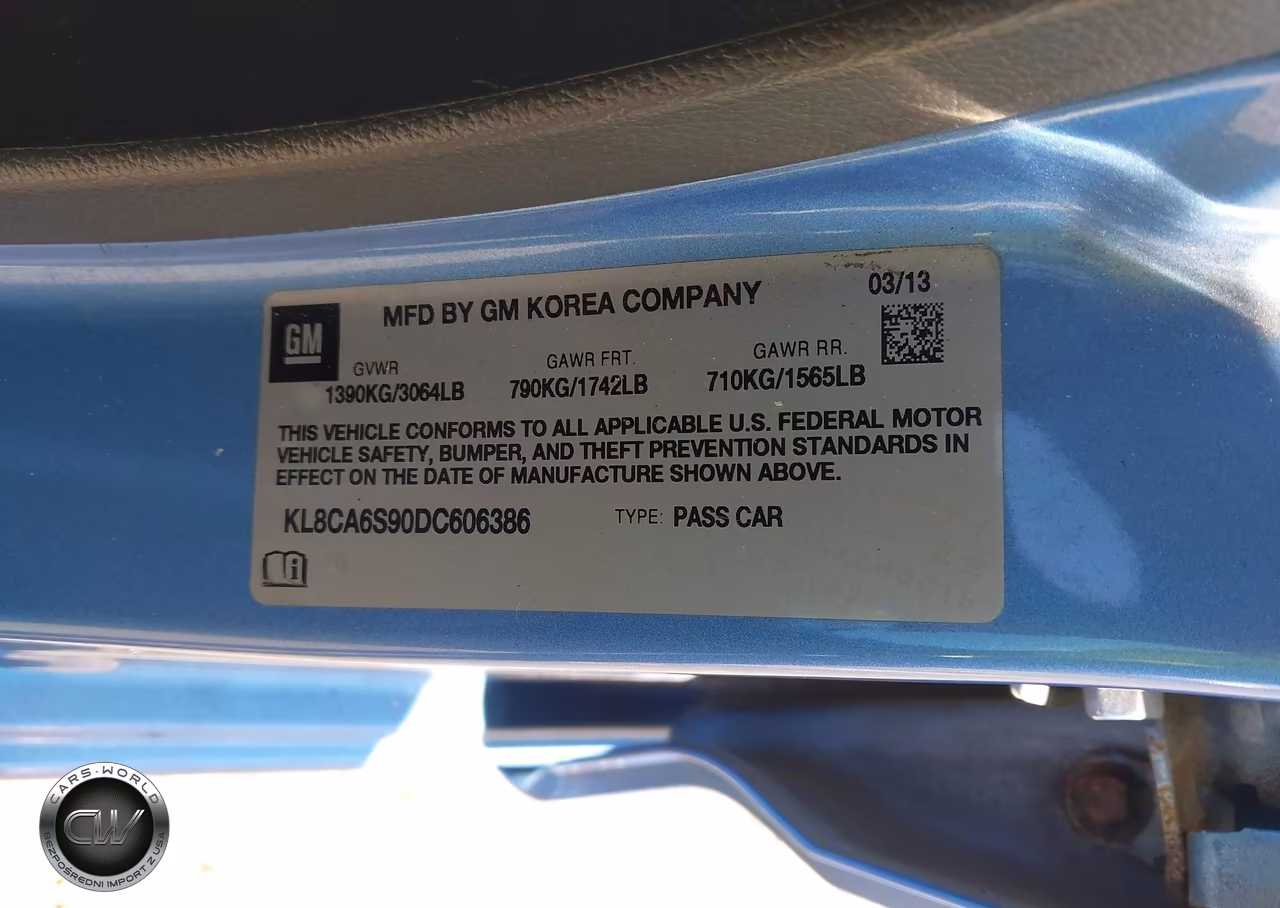 2013 Chevrolet Spark Ls Manual VIN:KL8CA6S90DC606386 - 9