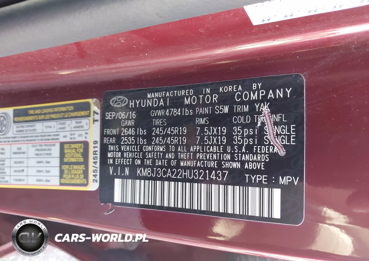 2017 Hyundai Tucson Limited VIN:KM8J3CA22HU321437 - 9