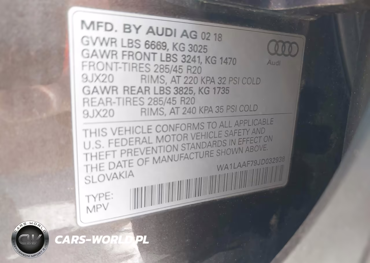 2018 Audi Q7 3.0T Premium VIN:WA1LAAF79JD032938 - 9