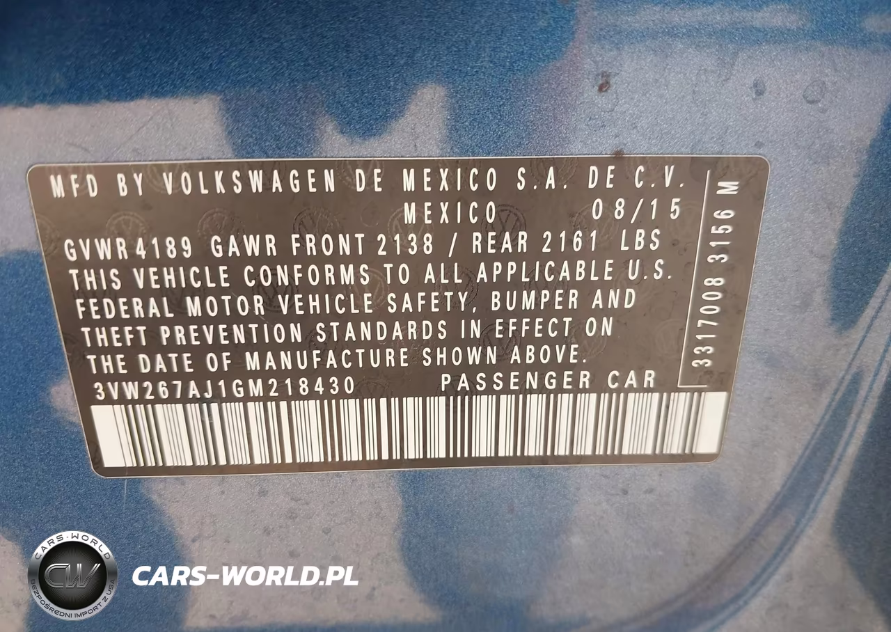 2016 Volkswagen Jetta 1.4T S VIN:3VW267AJ1GM218430 - 9