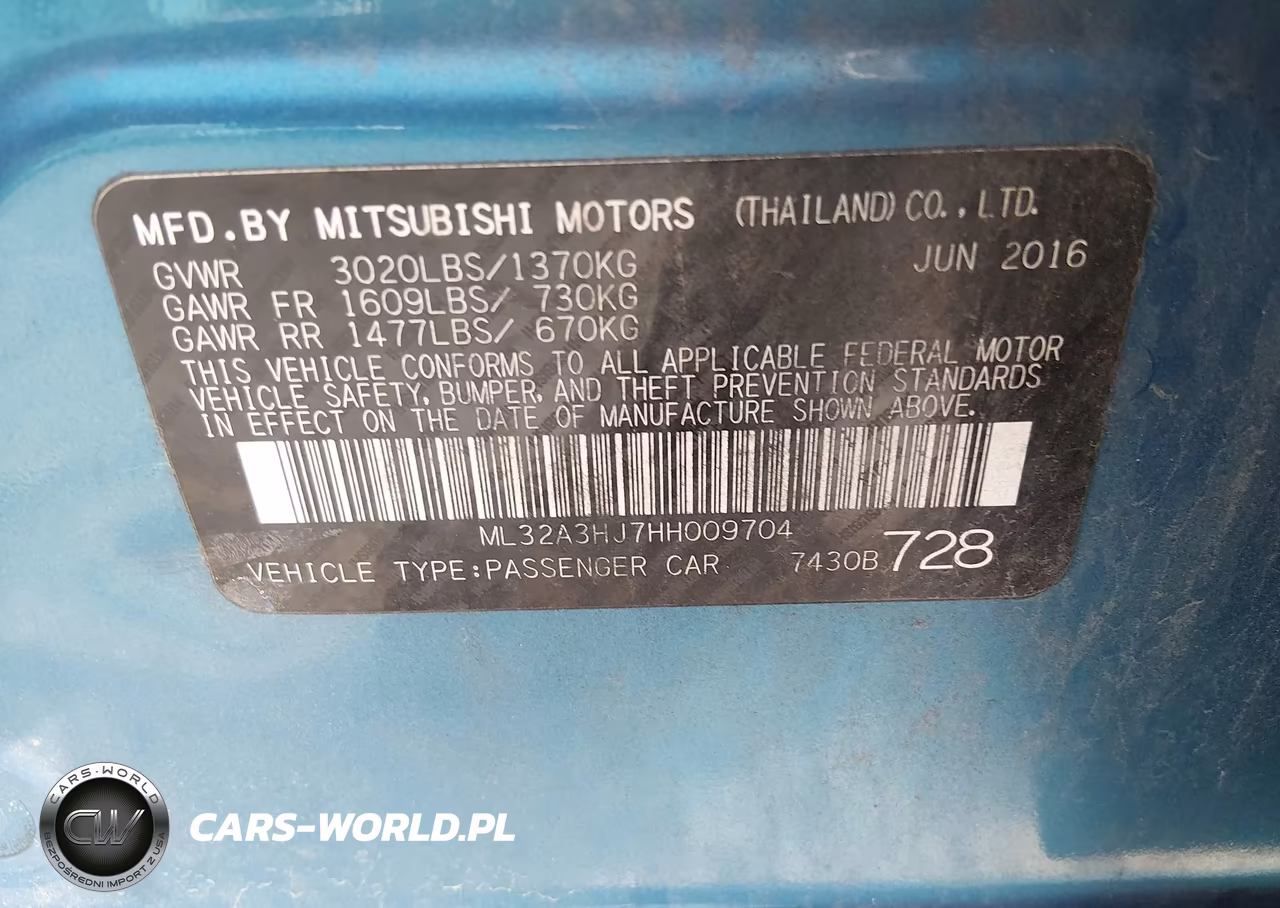 2017 Mitsubishi Mirage Es VIN:ML32A3HJ7HH009704 - 9