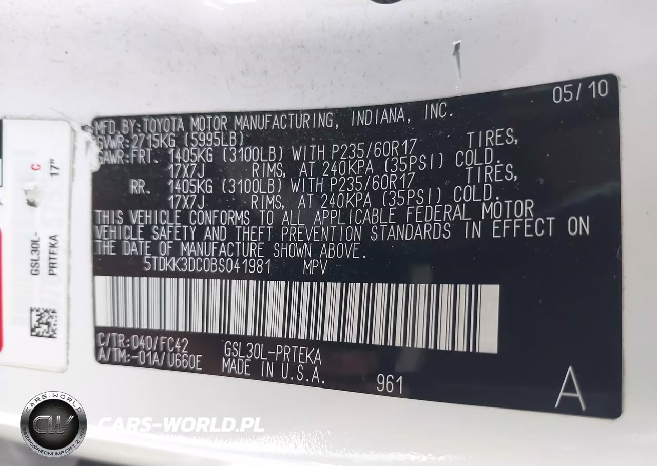 2011 Toyota Sienna Le V6 VIN:5TDKK3DC0BS041981 - 9