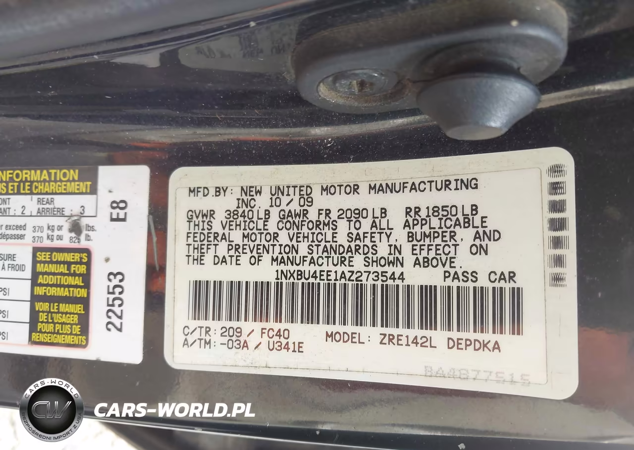 2010 Toyota Corolla Le VIN:1NXBU4EE1AZ273544 - 9