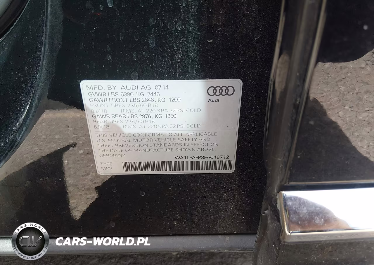 2015 Audi Q5 2.0T Premium VIN:WA1LFAFP3FA019712 - 9