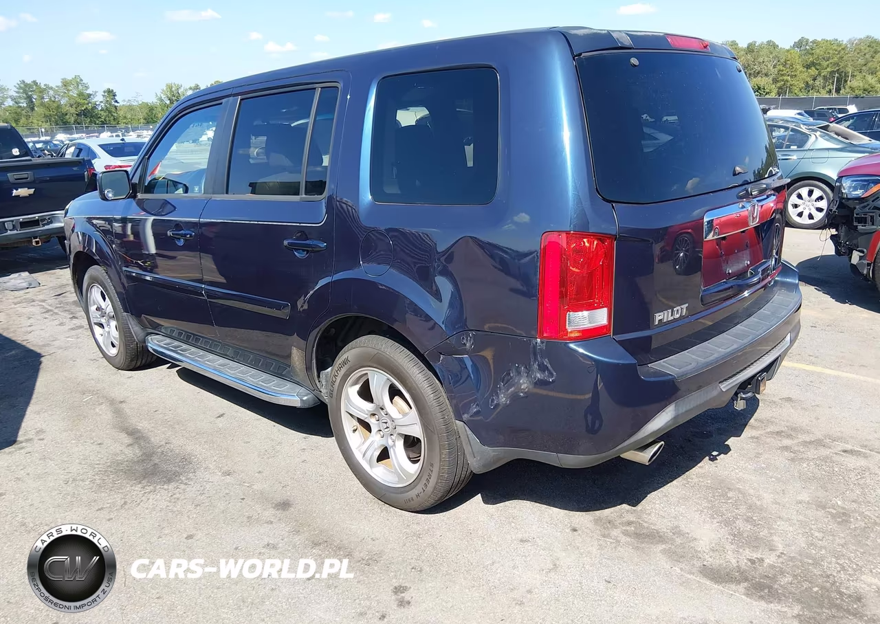 2012 Honda Pilot Ex-L VIN:5FNYF3H5XCB022225 - 3