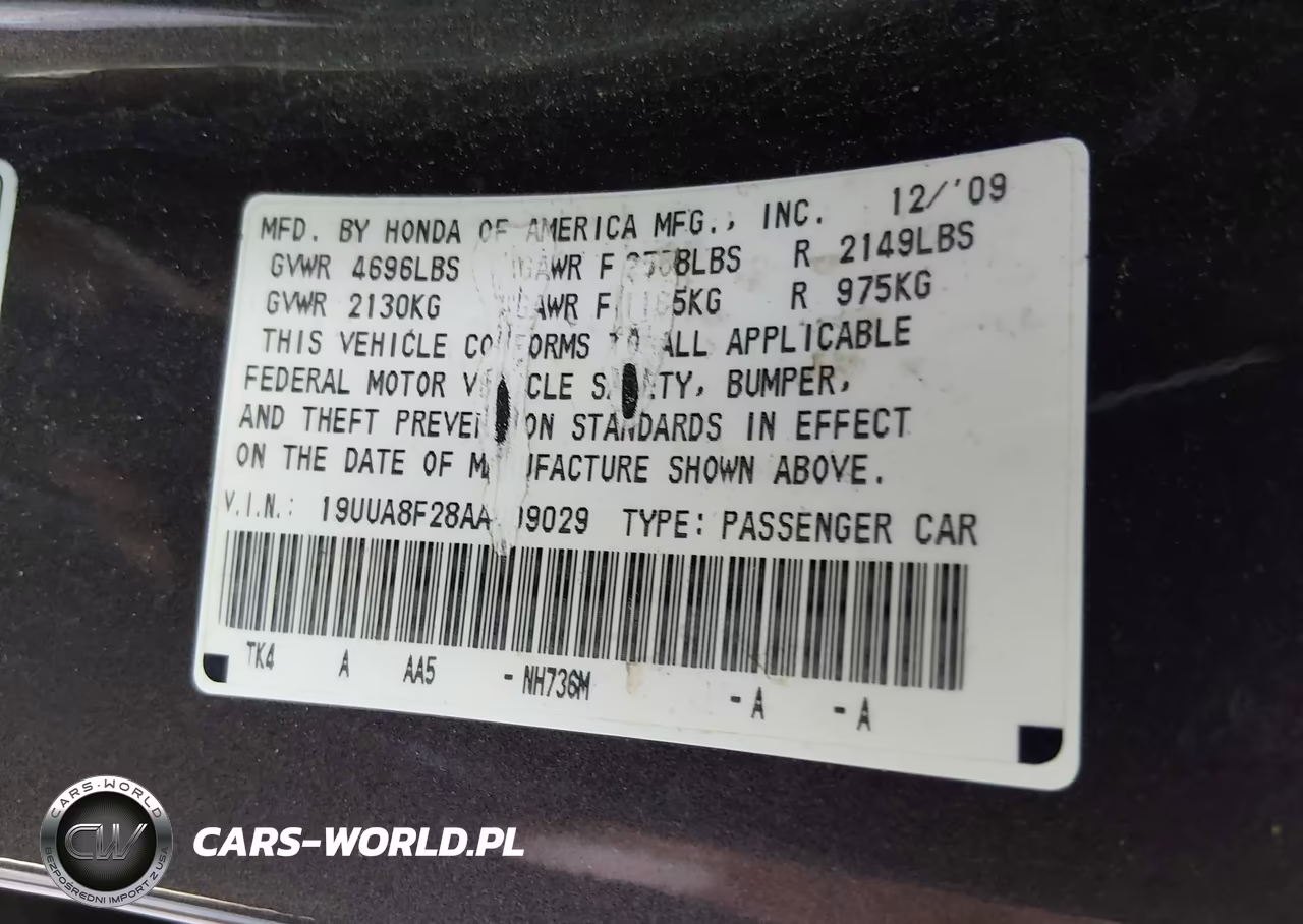 2010 Acura Tl 3.5 VIN:19UUA8F28AA009029 - 9