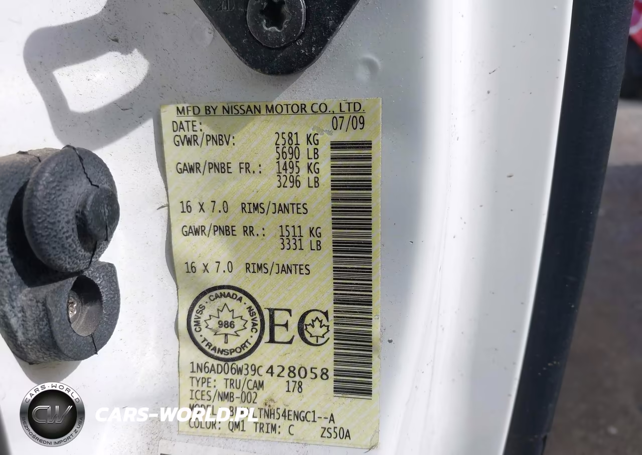 2009 Nissan Frontier Le VIN:1N6AD06W39C428058 - 9