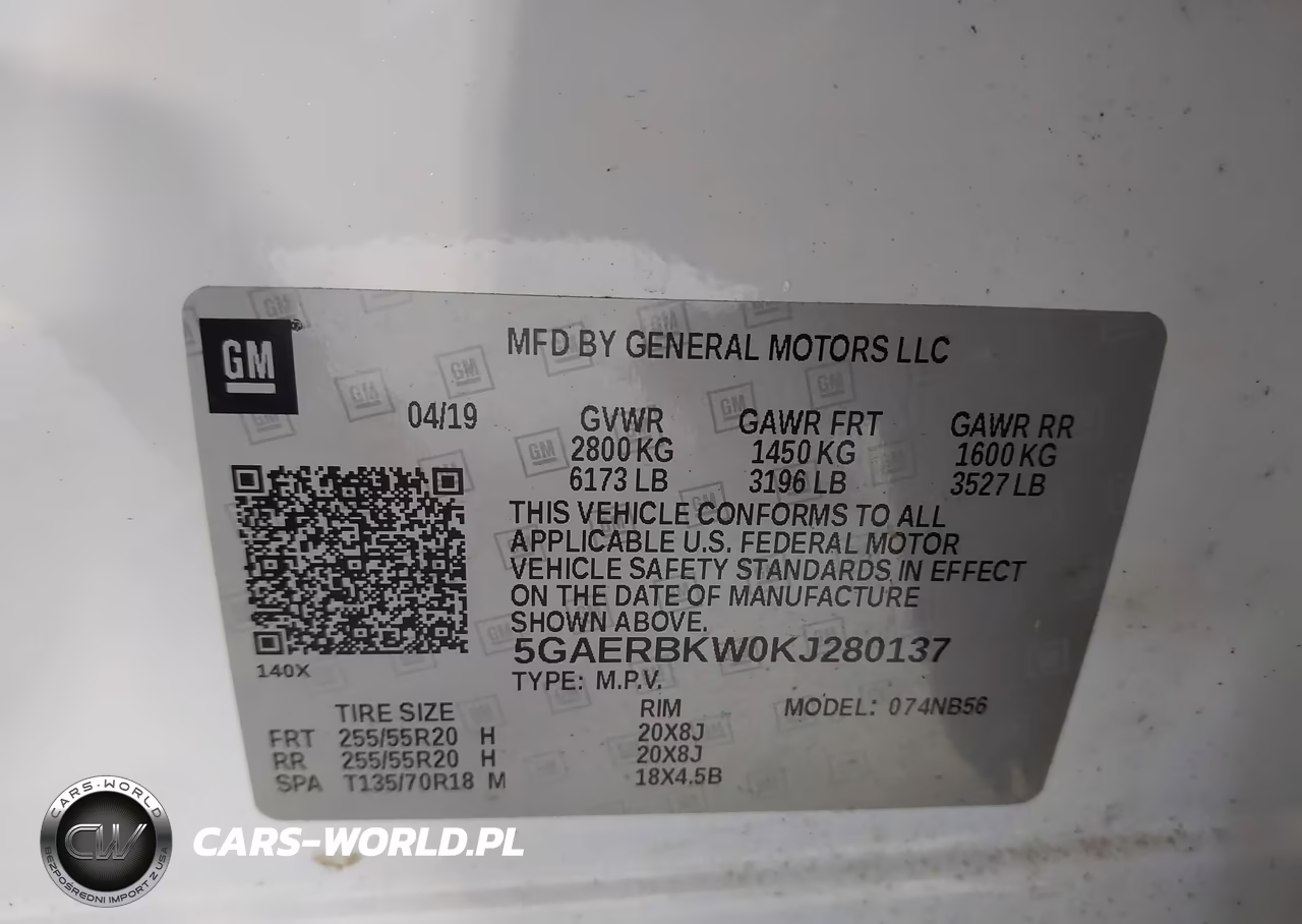 2019 Buick Enclave Fwd Essence VIN:5GAERBKW0KJ280137 - 9