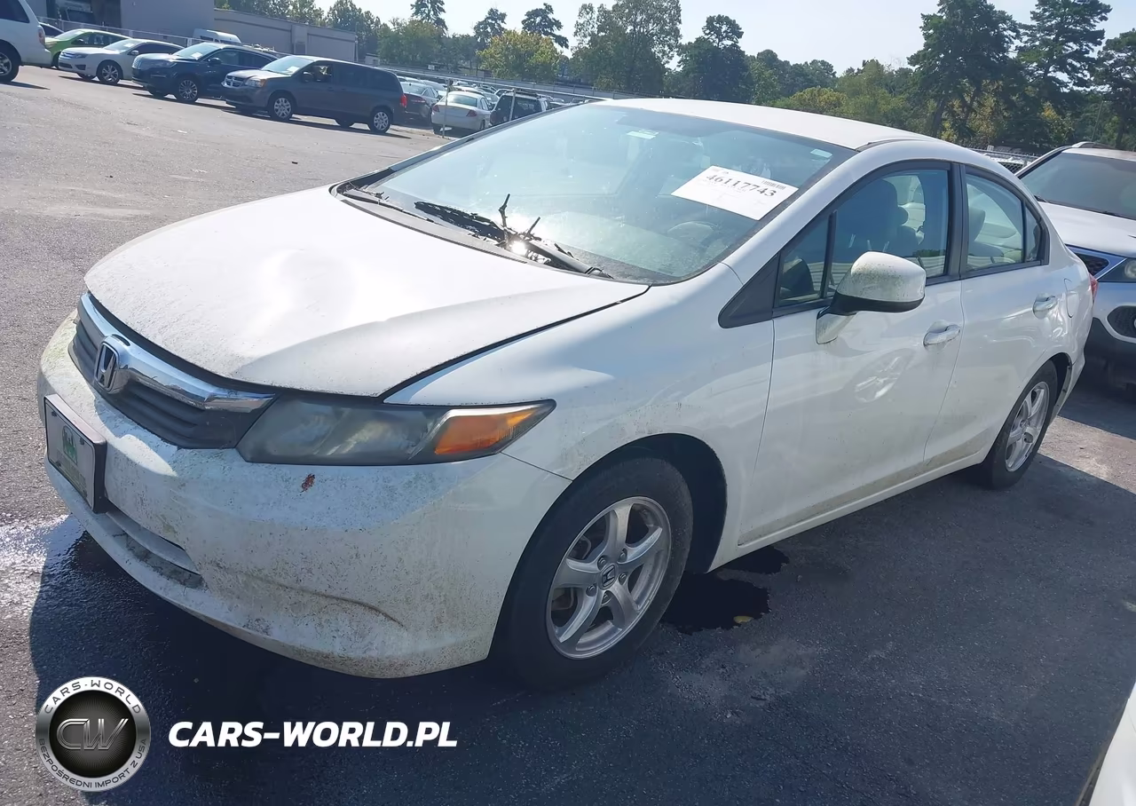 2012 Honda Civic Natural Gas VIN:19XFB5F50CE002203 - 2
