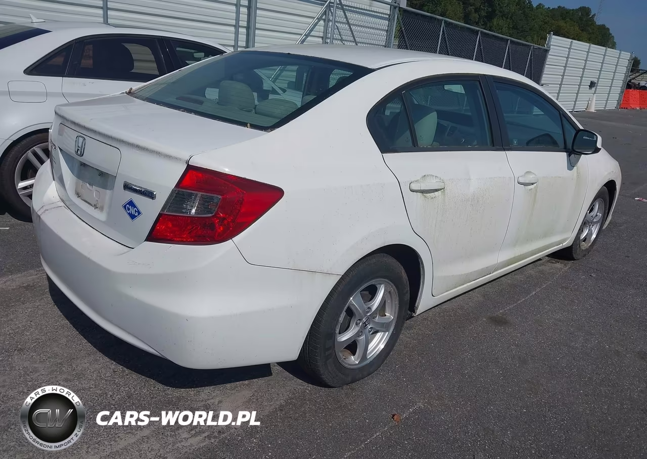 2012 Honda Civic Natural Gas VIN:19XFB5F50CE002203 - 4