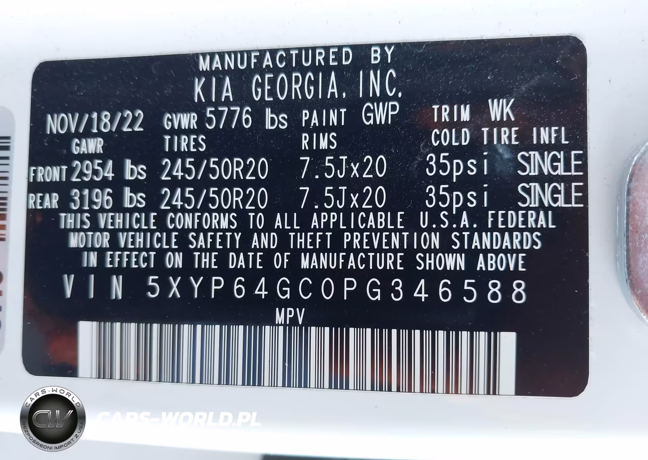 2023 Kia Telluride S VIN:5XYP64GC0PG346588 - 9
