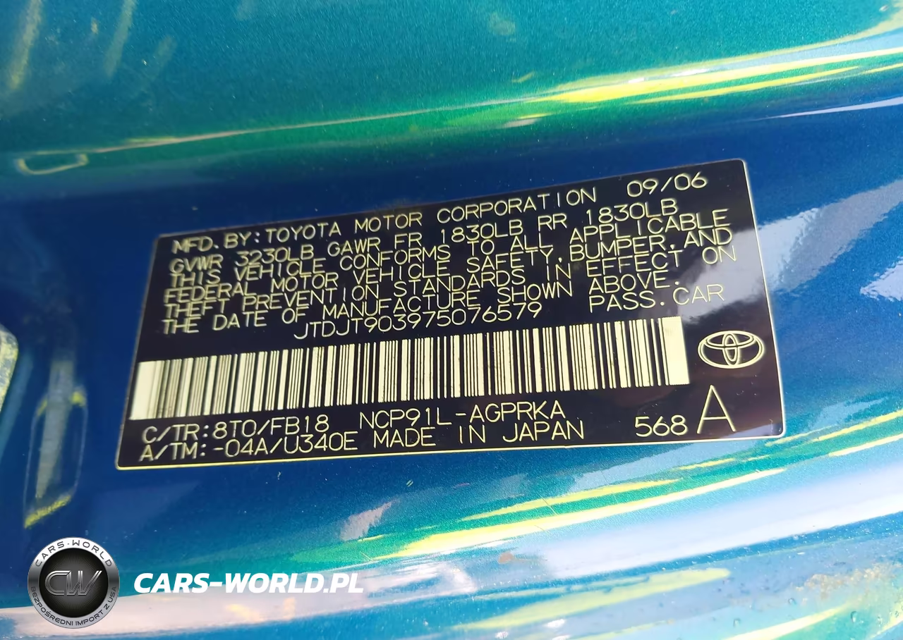 2007 Toyota Yaris VIN:JTDJT903975076579 - 9