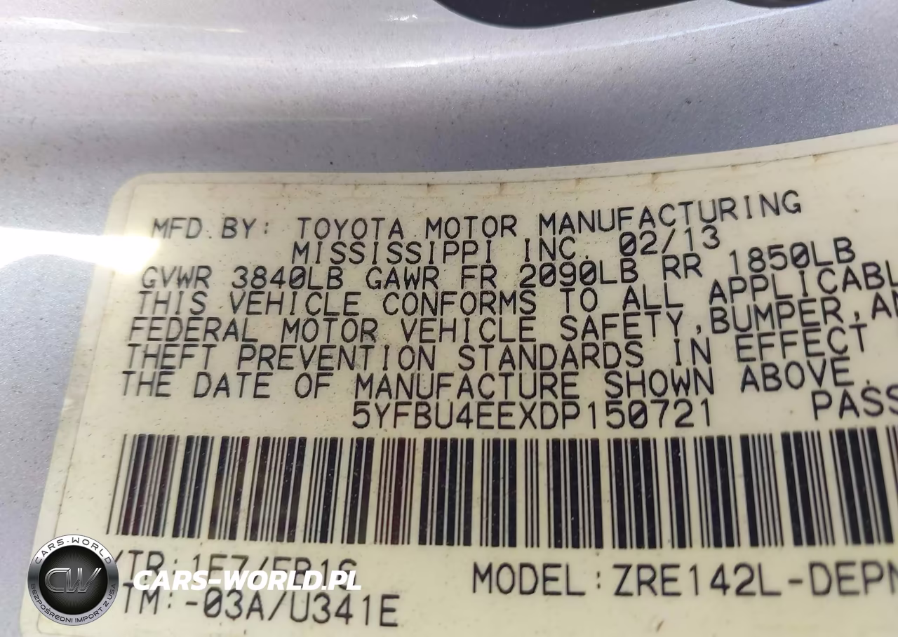 2013 Toyota Corolla Le VIN:5YFBU4EEXDP150721 - 9