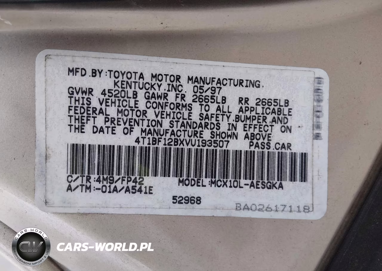 1997 Toyota Avalon Xls VIN:4T1BF12BXVU193507 - 9
