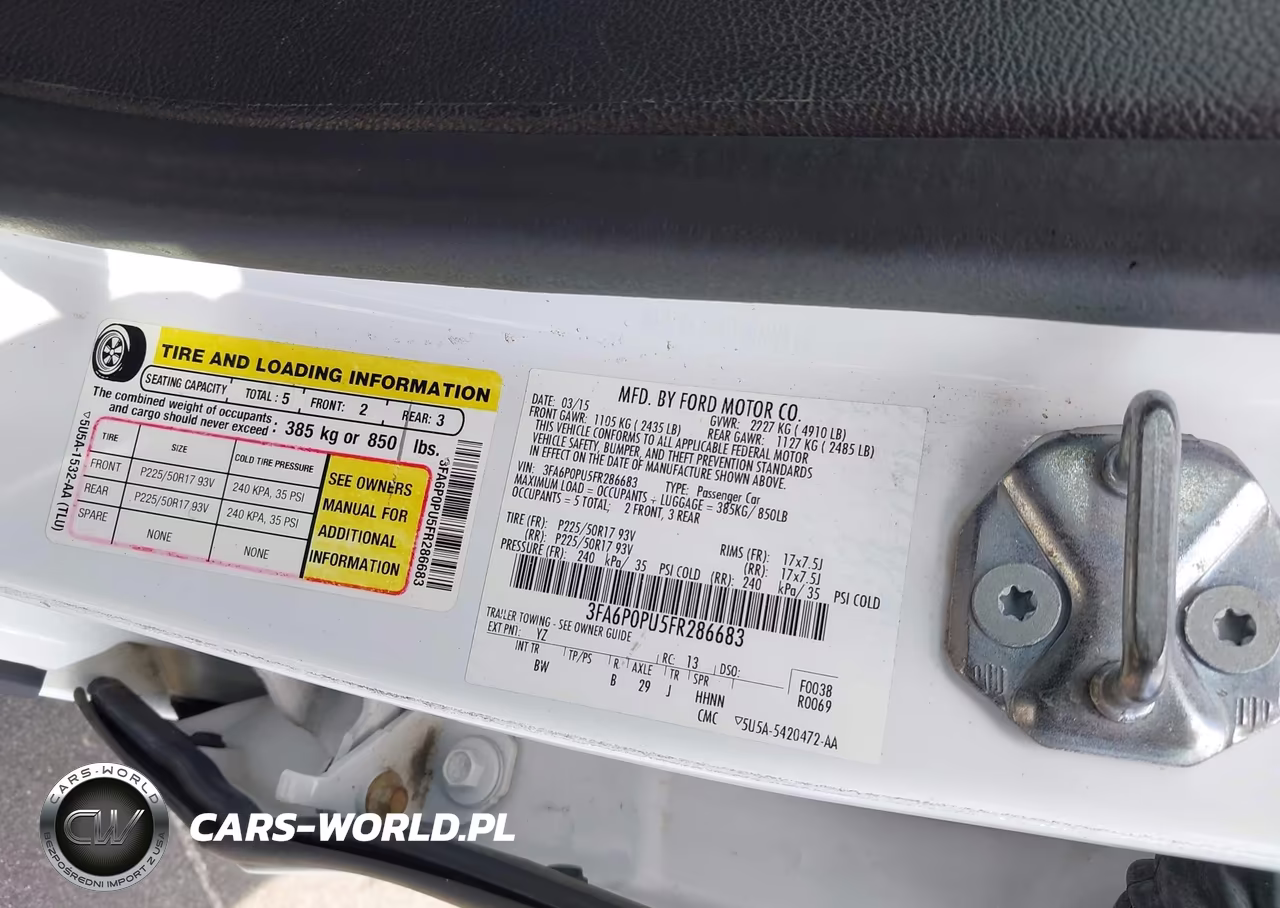 2015 Ford Fusion Energi Se Luxury VIN:3FA6P0PU5FR286683 - 9