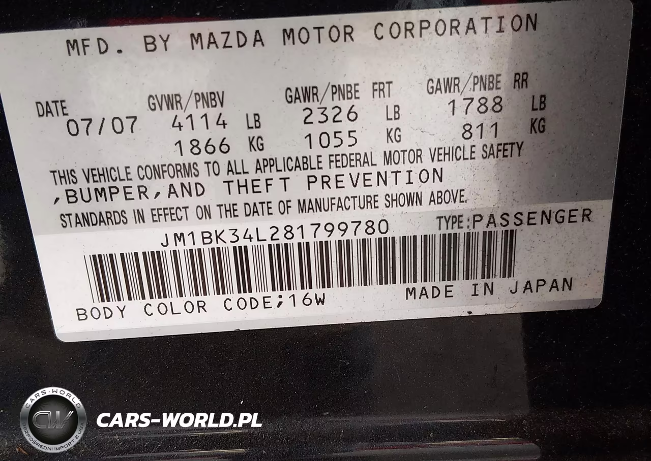 2008 Mazda Mazdaspeed3 Grand Touring VIN:JM1BK34L281799780 - 9