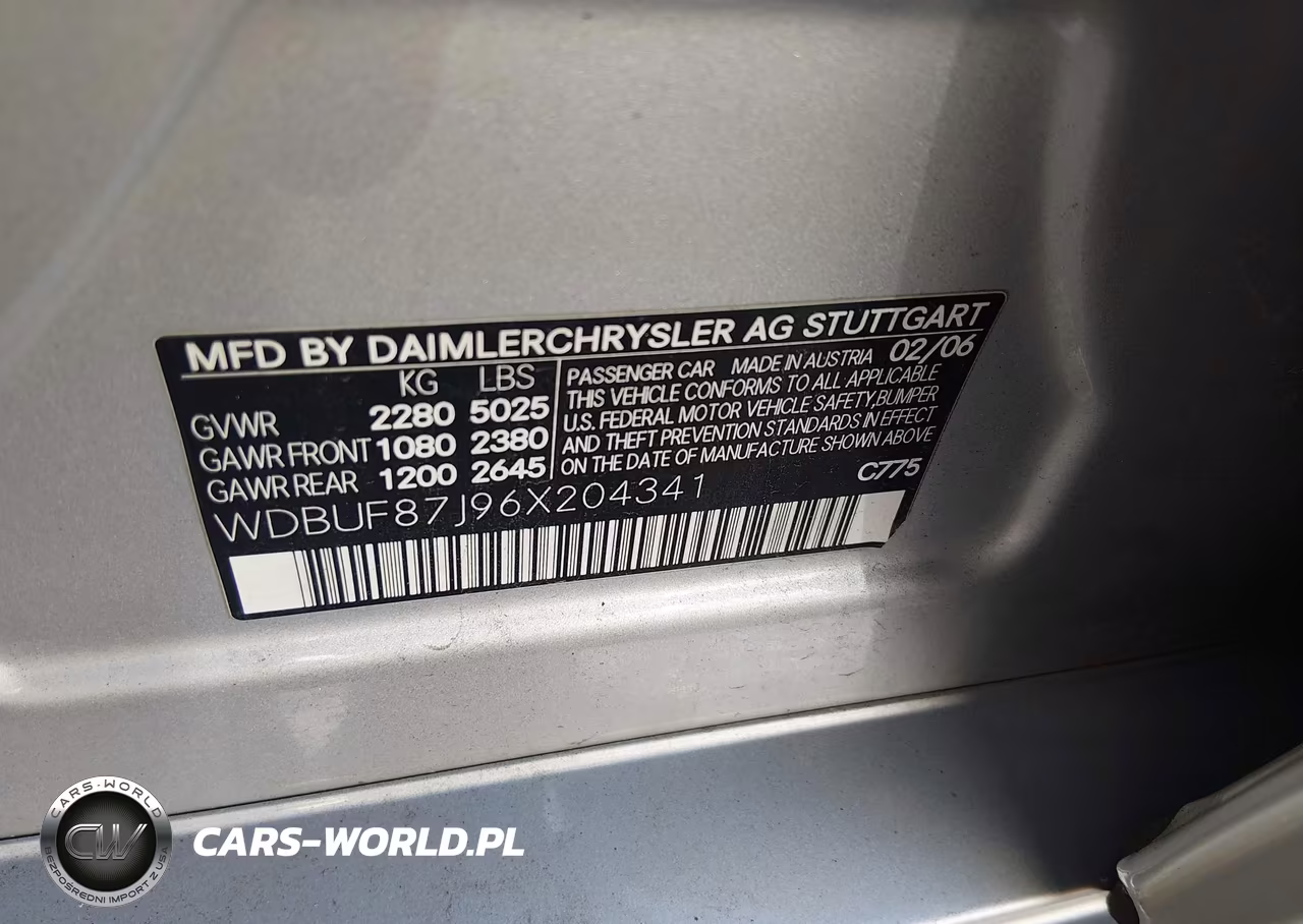 2006 Mercedes-Benz E 350 4Matic VIN:WDBUF87J96X204341 - 9