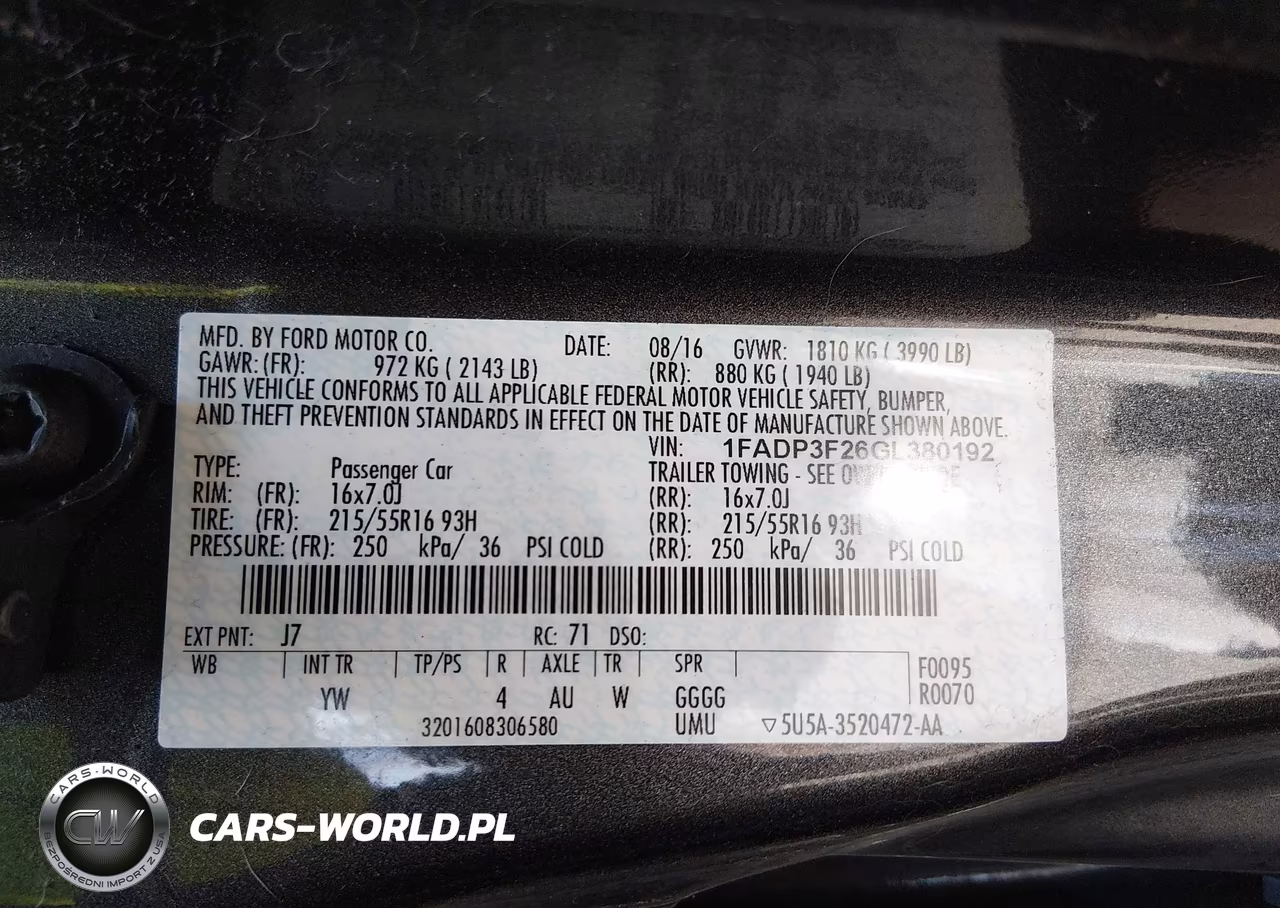 2016 Ford Focus Se VIN:1FADP3F26GL380192 - 9
