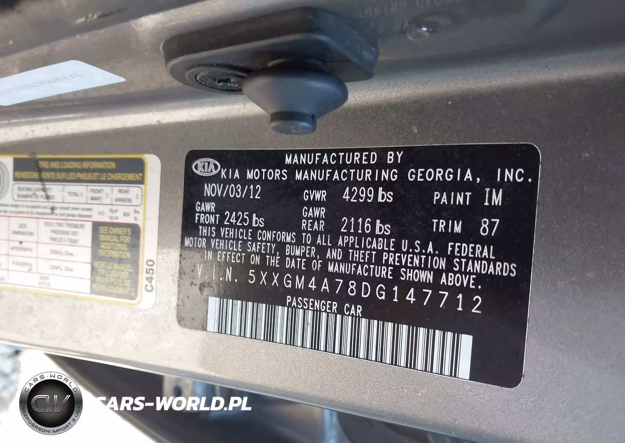 2013 Kia Optima Lx VIN:5XXGM4A78DG147712 - 9